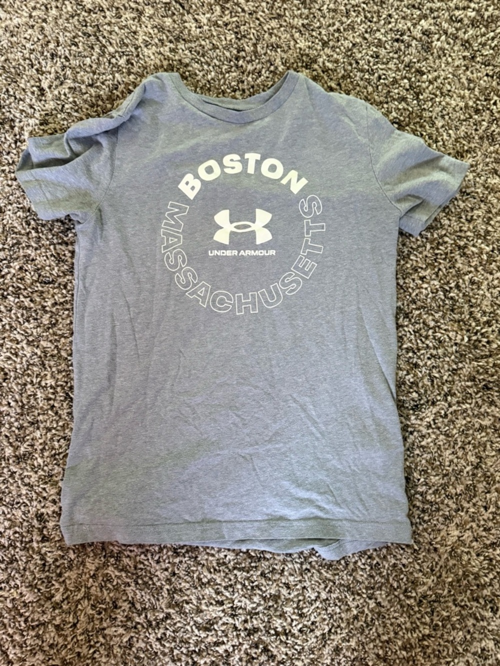 Under Armour Gray Boston Massachusetts Graphic Tee